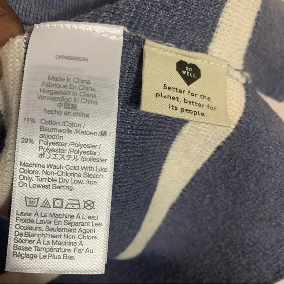 Madewell Striped Olney Henley Hoodie Sweater Size XL‎ - Picture 7 of 7